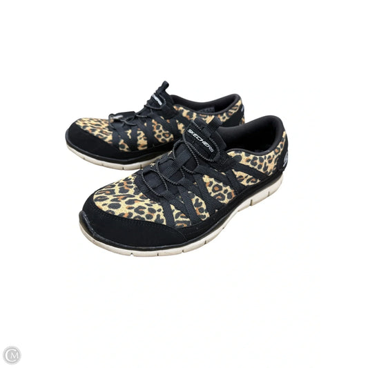 Shoes Sneakers By Skechers In Animal Print, Size: 8