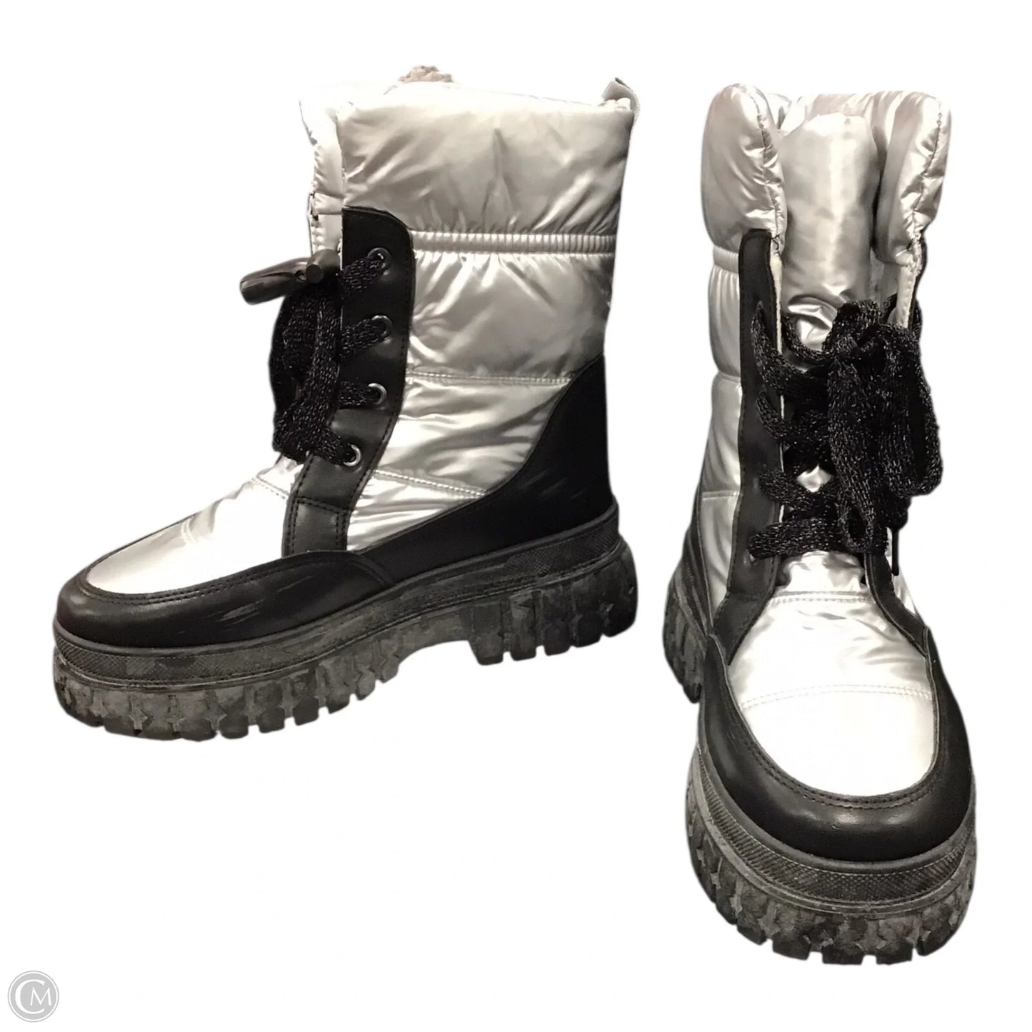 Boots Snow By Rouge In Black & Grey, Size: 9