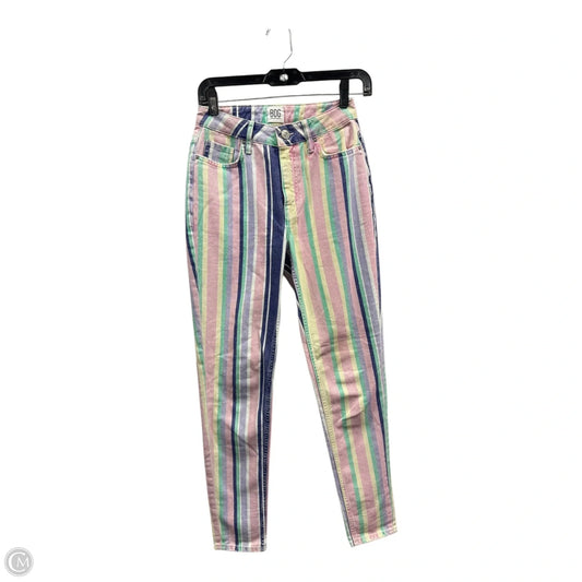 Jeans Skinny By Bdg In Striped Pattern, Size: 0