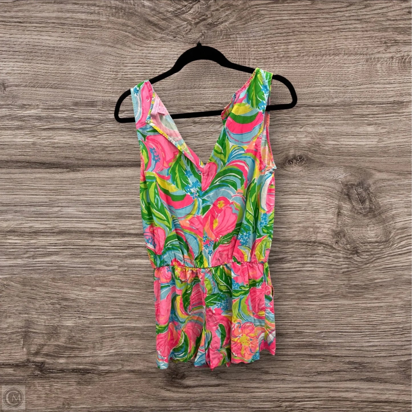 Dress Designer By Lilly Pulitzer In Green & Pink, Size: 8