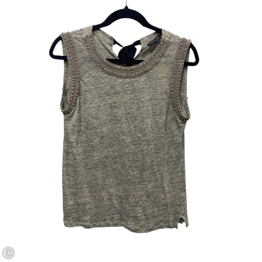 Top Sleeveless By Clothes Mentor In Grey, Size: S