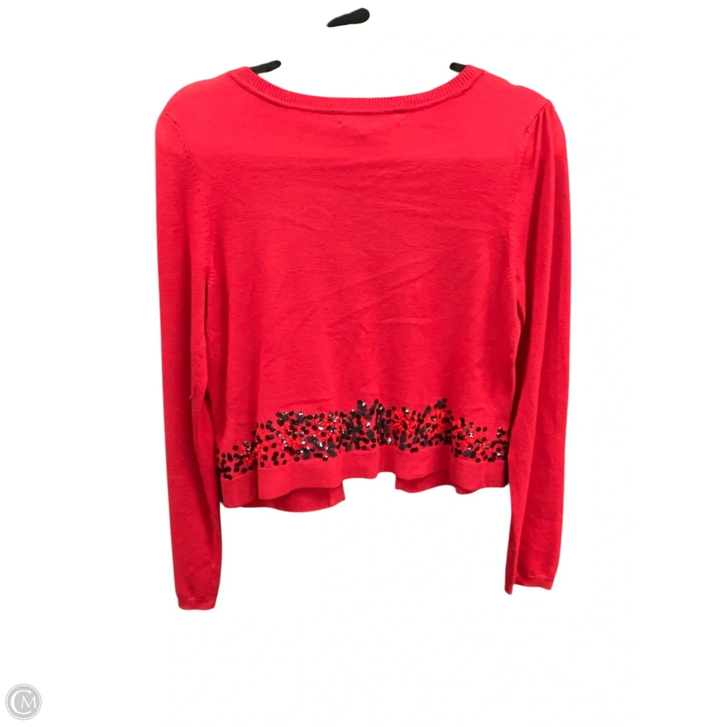 Sweater By Clothes Mentor In Black & Red, Size: M