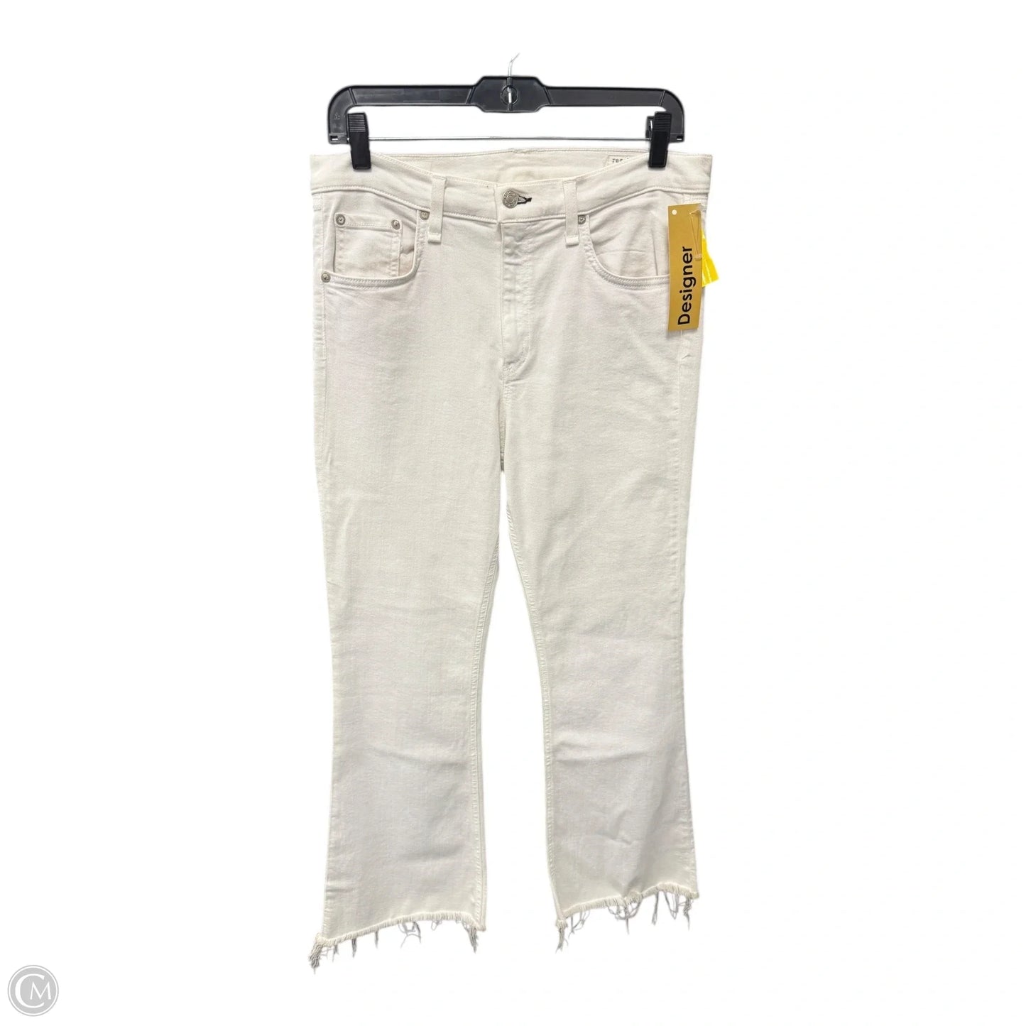 Jeans Flared By Rag And Bone In Cream, Size: 12