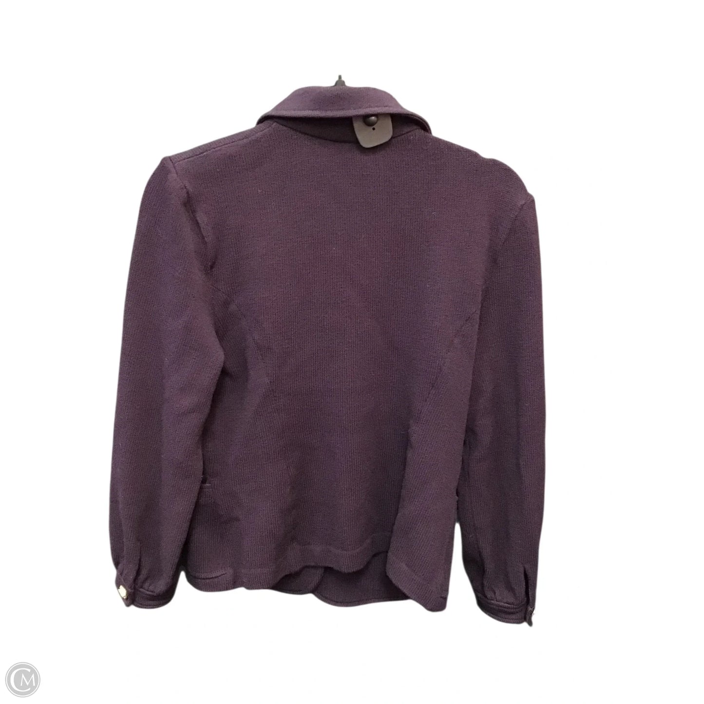 Blazer Luxury Designer By St John Collection In Gold & Purple, Size: 6