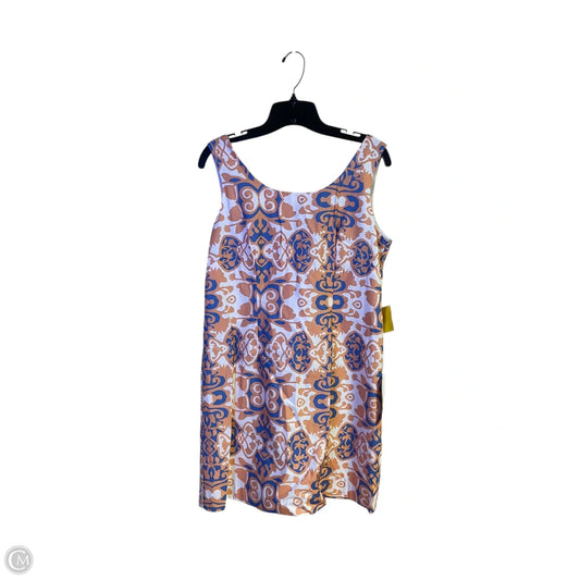 Dress Casual Short By Clothes Mentor In Blue & Orange, Size: 12