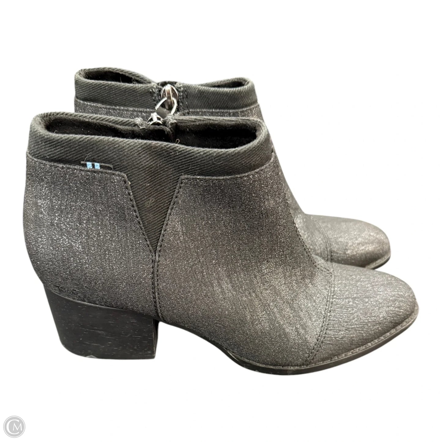 Boots Ankle Heels By Toms In Grey, Size: 7.5