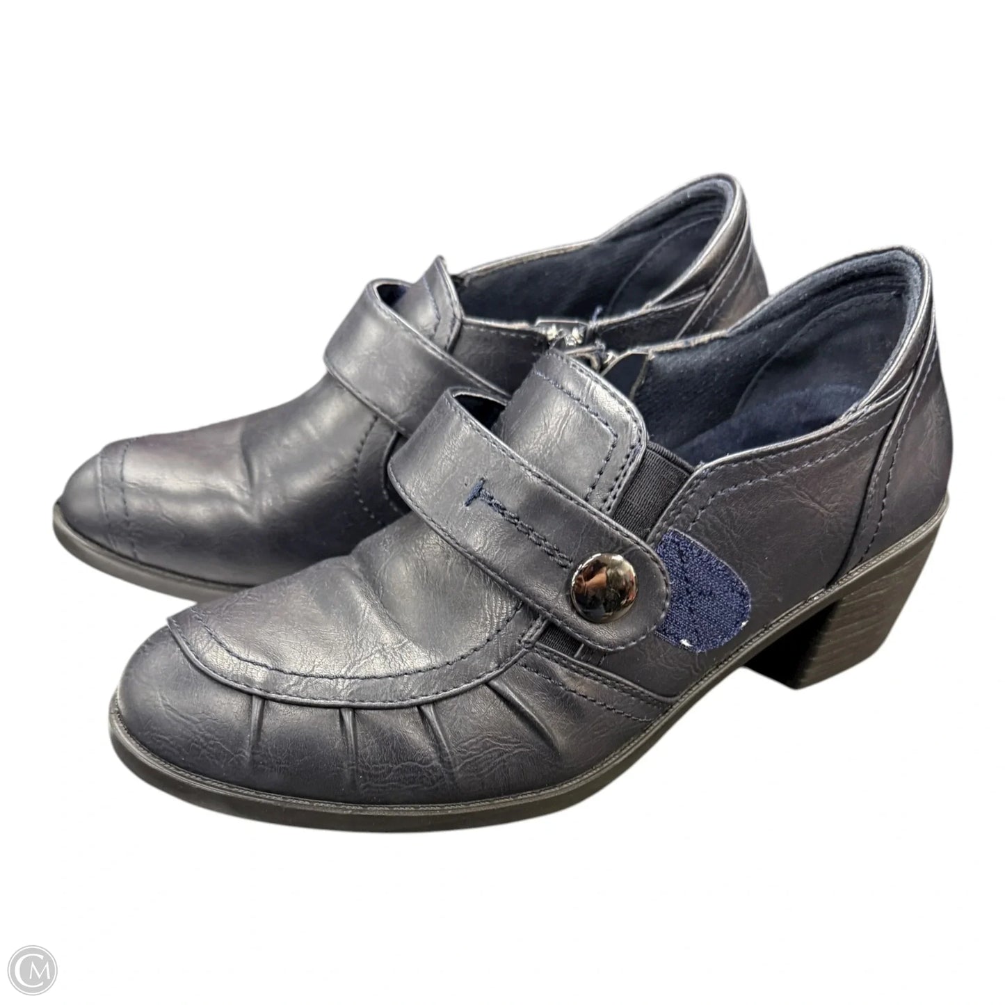 Shoes Heels Block By Easy Street In Blue, Size: 9.5