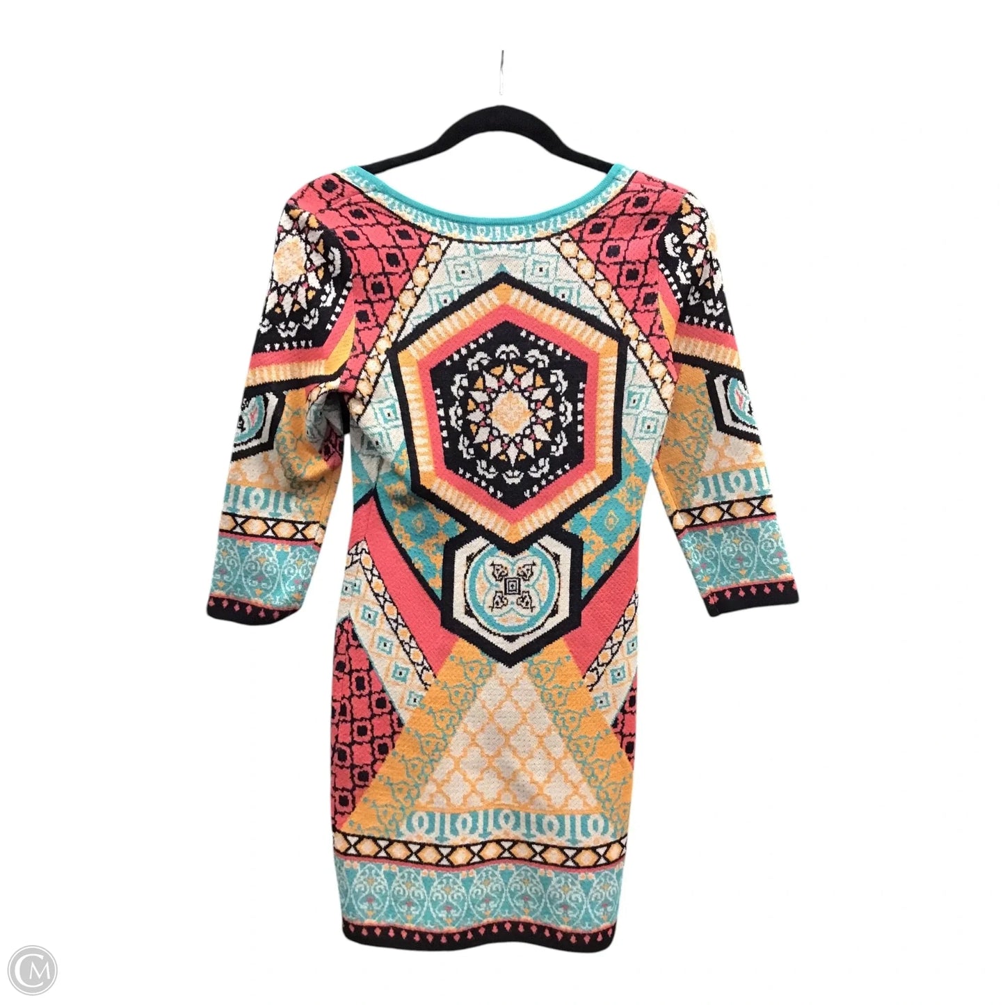 Dress Sweater By Flying Tomato In Geometric Pattern, Size: S
