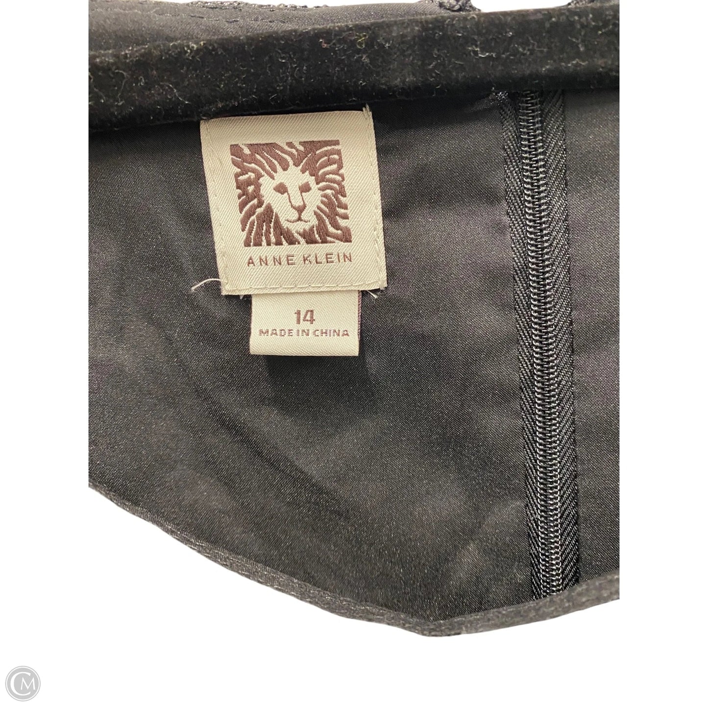 Dress Party Short By Anne Klein In Silver, Size: 14