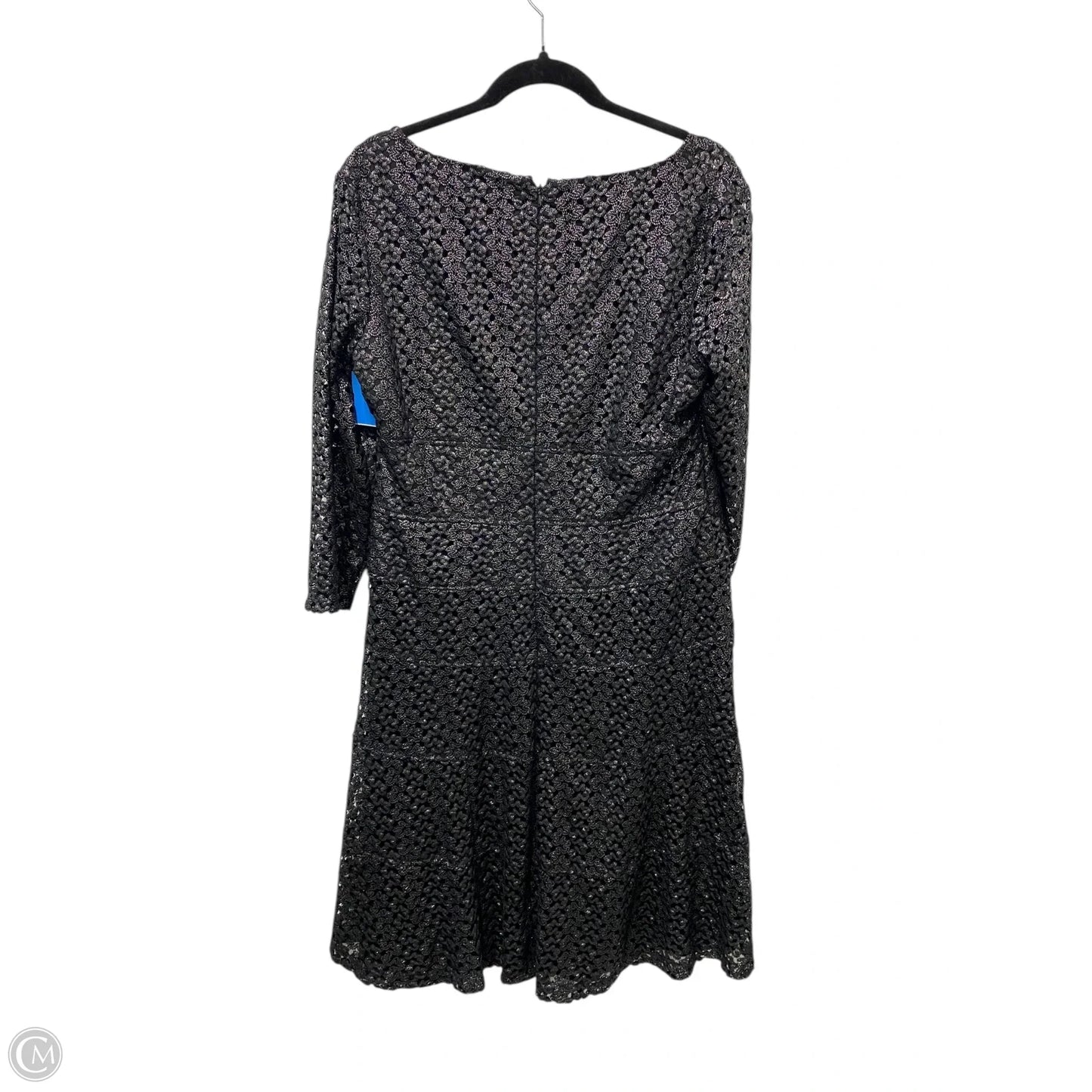 Dress Party Short By Anne Klein In Silver, Size: 14