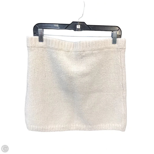 Skirt Mini & Short By Flat White In Cream, Size: L