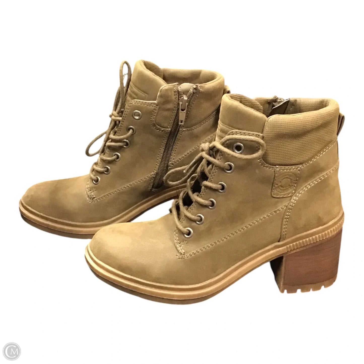 Boots Ankle Heels By Crown Vintage In Green, Size: 6.5