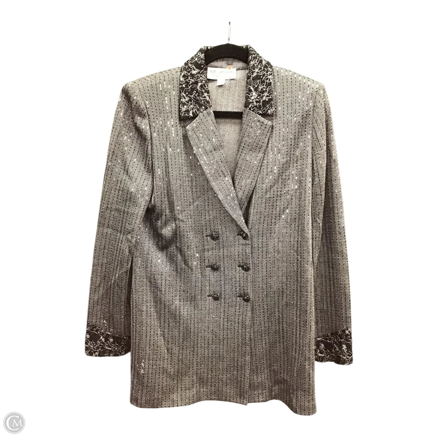 Blazer By St. John In Black & White, Size: 8