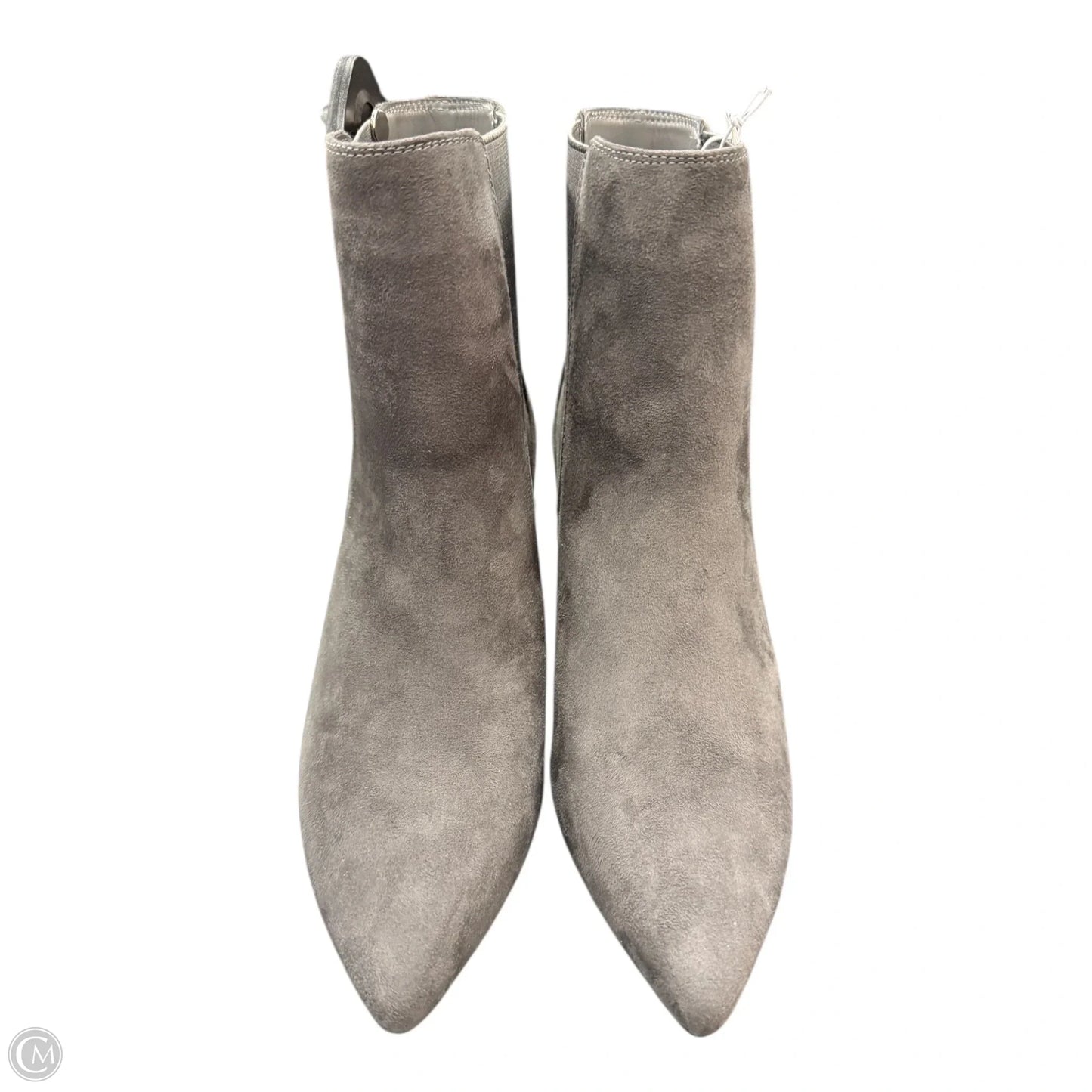 Boots Ankle Heels By Gap In Grey, Size: 8