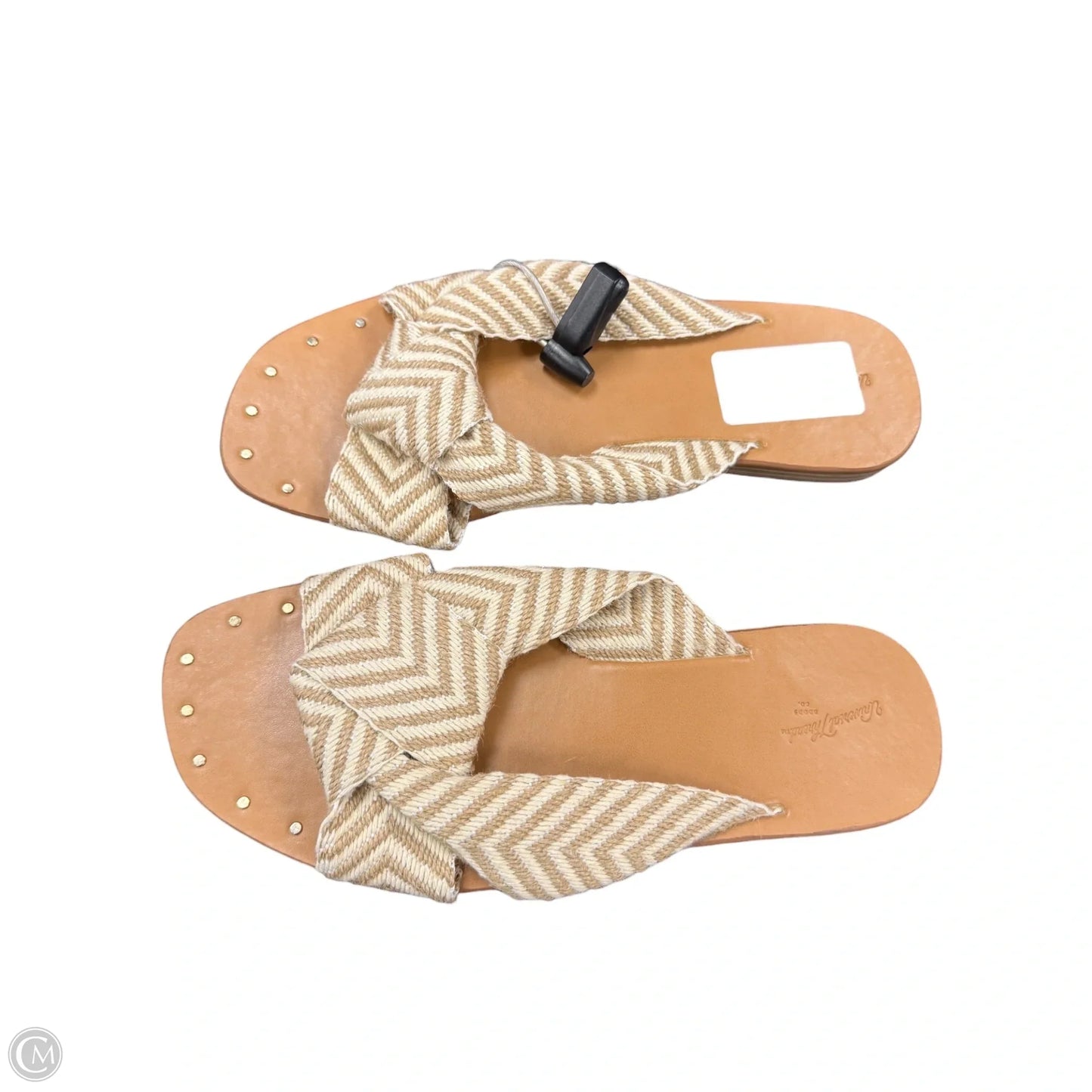 Sandals Flats By Universal Thread In Cream & Tan, Size: 9.5