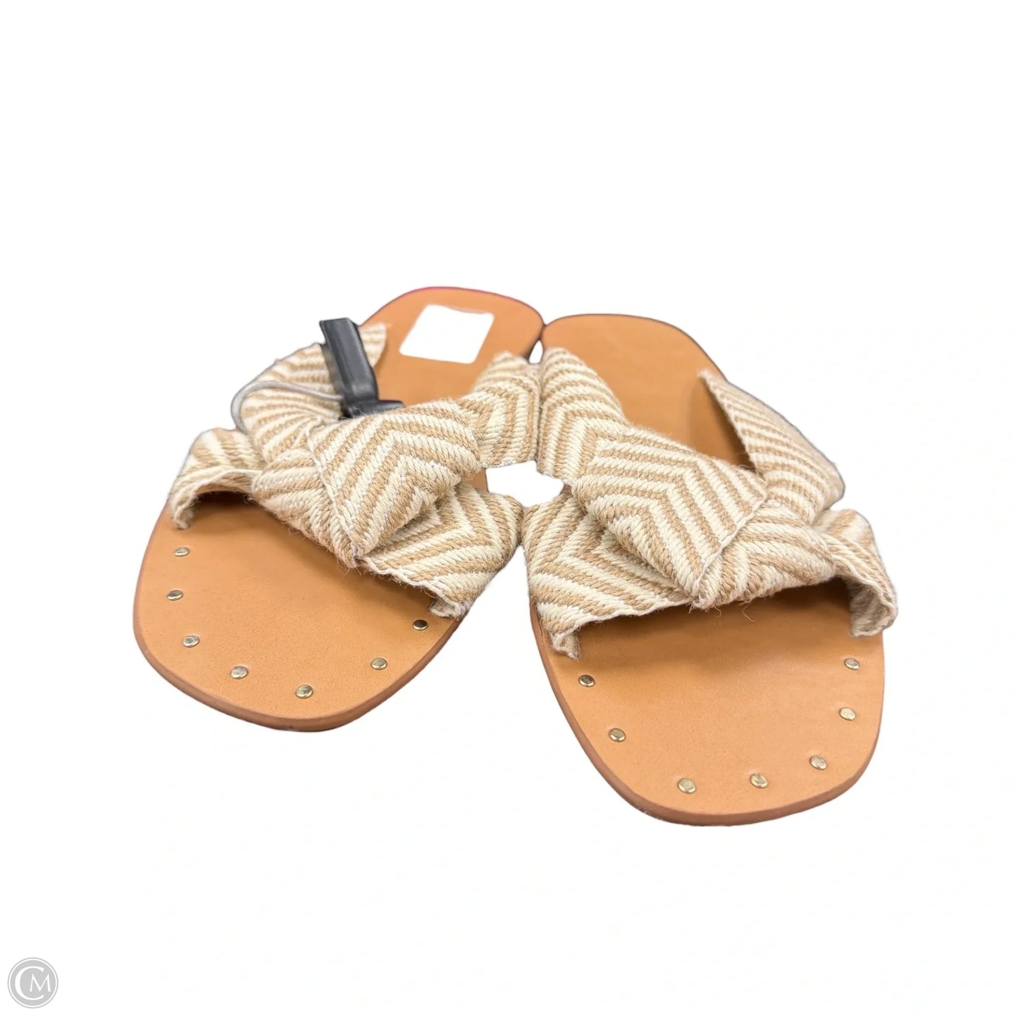 Sandals Flats By Universal Thread In Cream & Tan, Size: 9.5