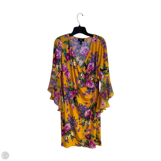 Dress Casual Short By Msk In Floral Print, Size: L