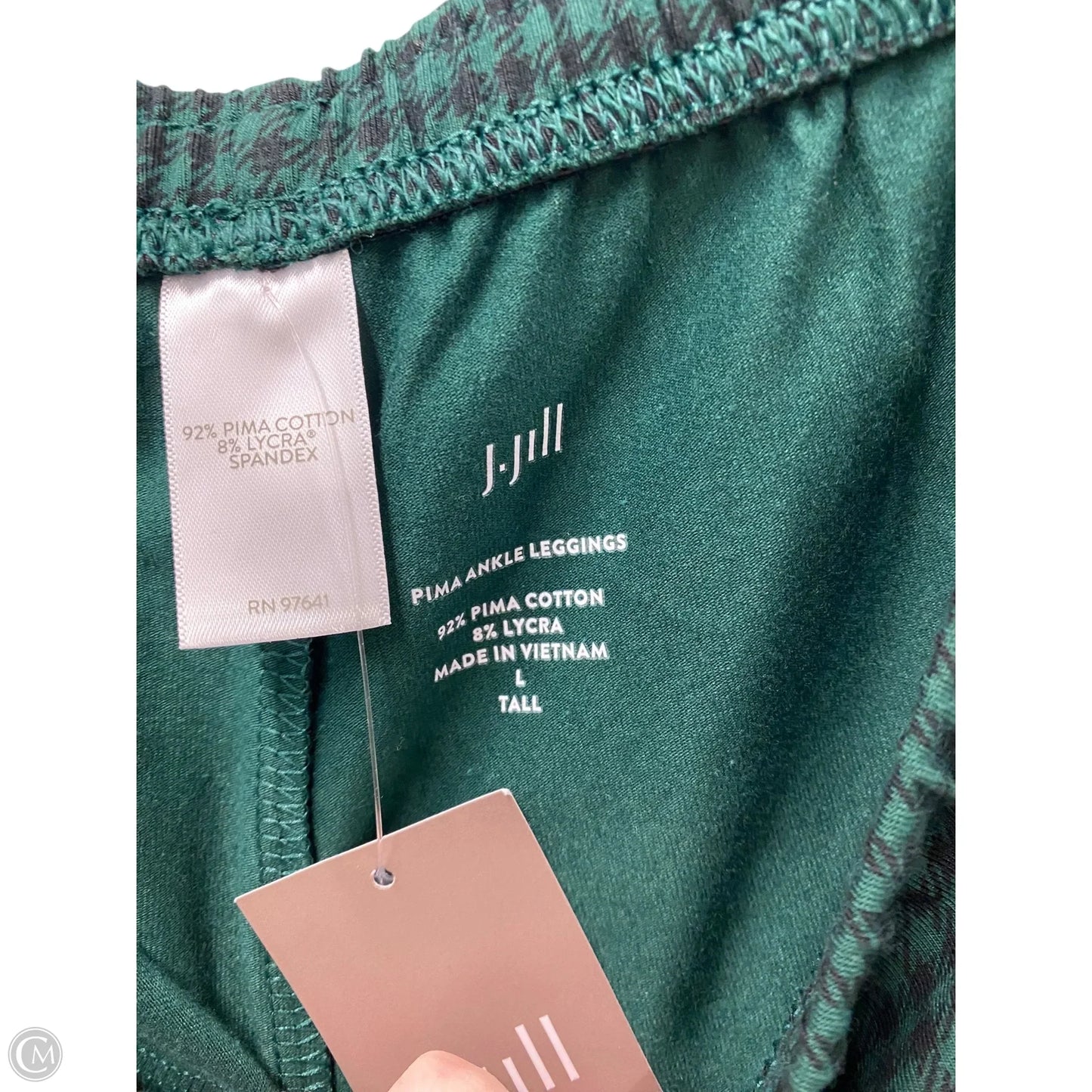 Pants Leggings By J. Jill In Checkered Pattern, Size: L