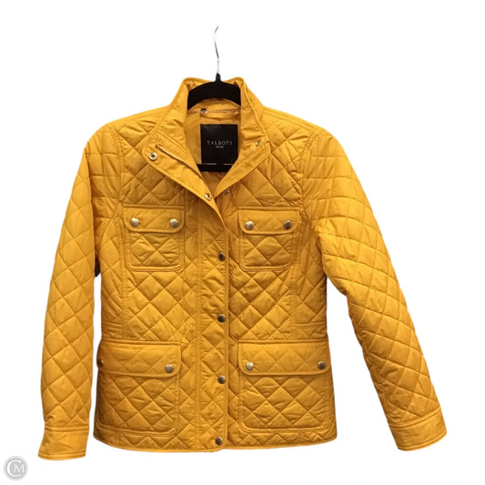 Jacket Puffer & Quilted By Talbots In Gold, Size: Sp