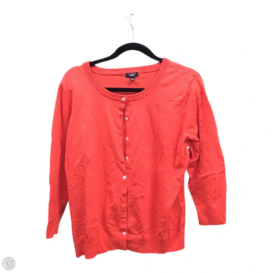Cardigan By Talbots In Orange, Size: Xl