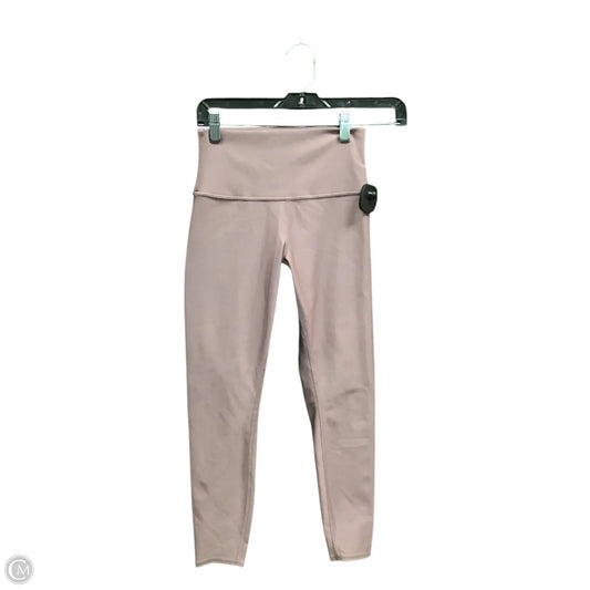 Athletic Leggings By Alo In Mauve, Size: S