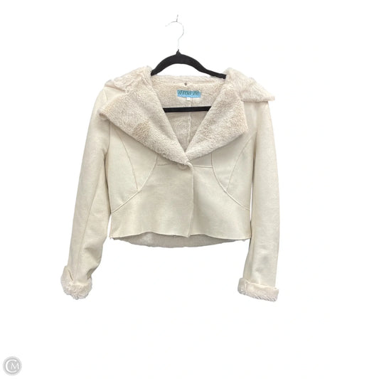 Jacket Faux Fur & Sherpa By Clothes Mentor In Animal Print, Size: S