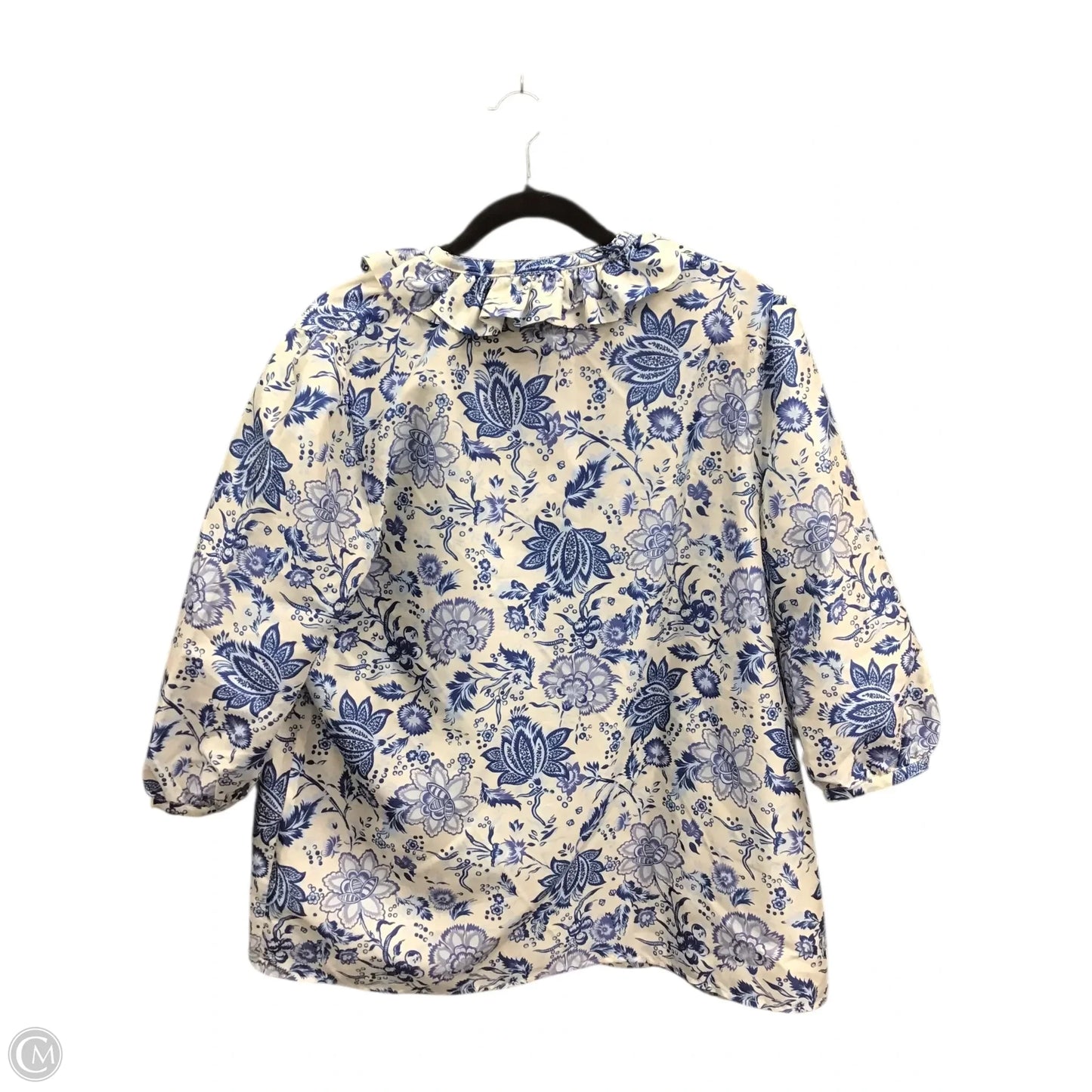 Blouse 3/4 Sleeve By Tuckernuck In Floral Print, Size: Xl
