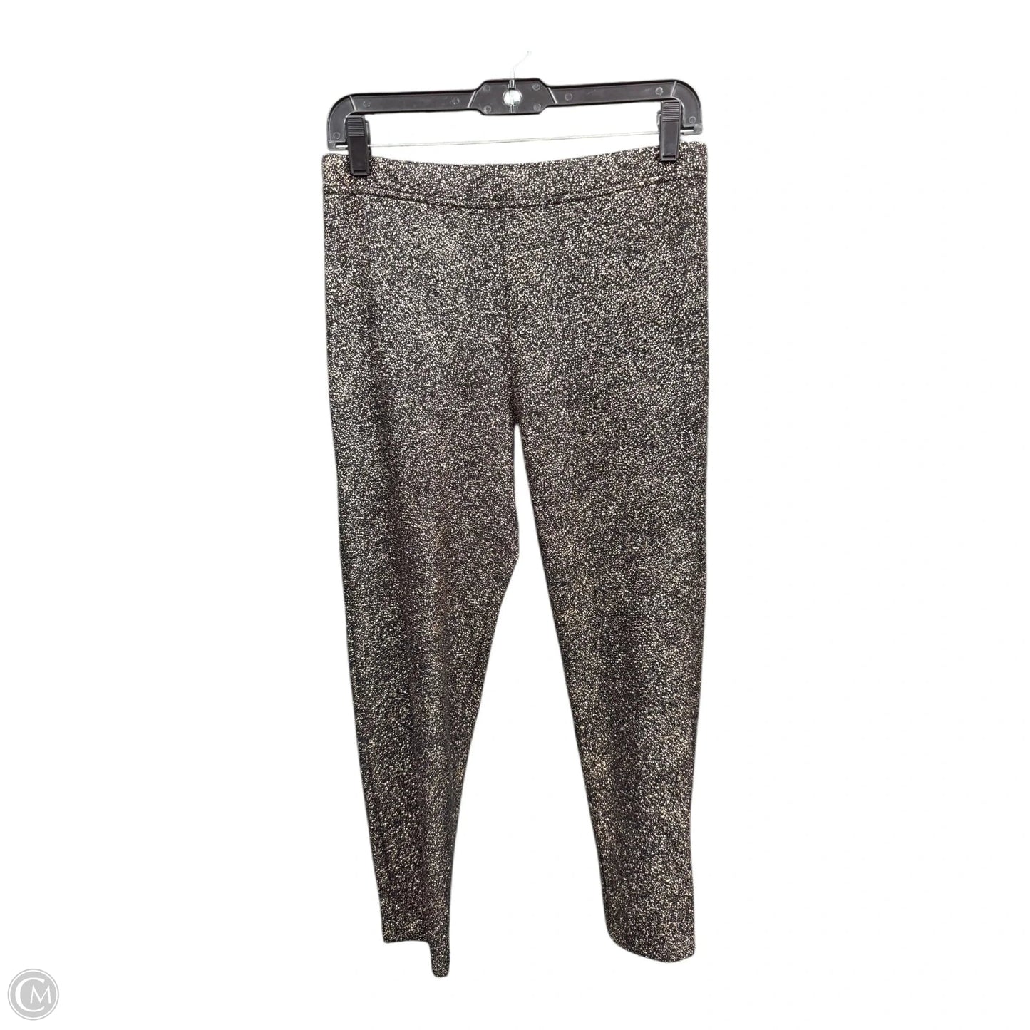 Pants Leggings By Bar Iii In Black & Gold, Size: L