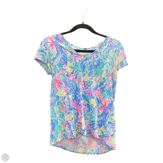 Top Short Sleeve Designer By Lilly Pulitzer In Multi-colored, Size: Xs
