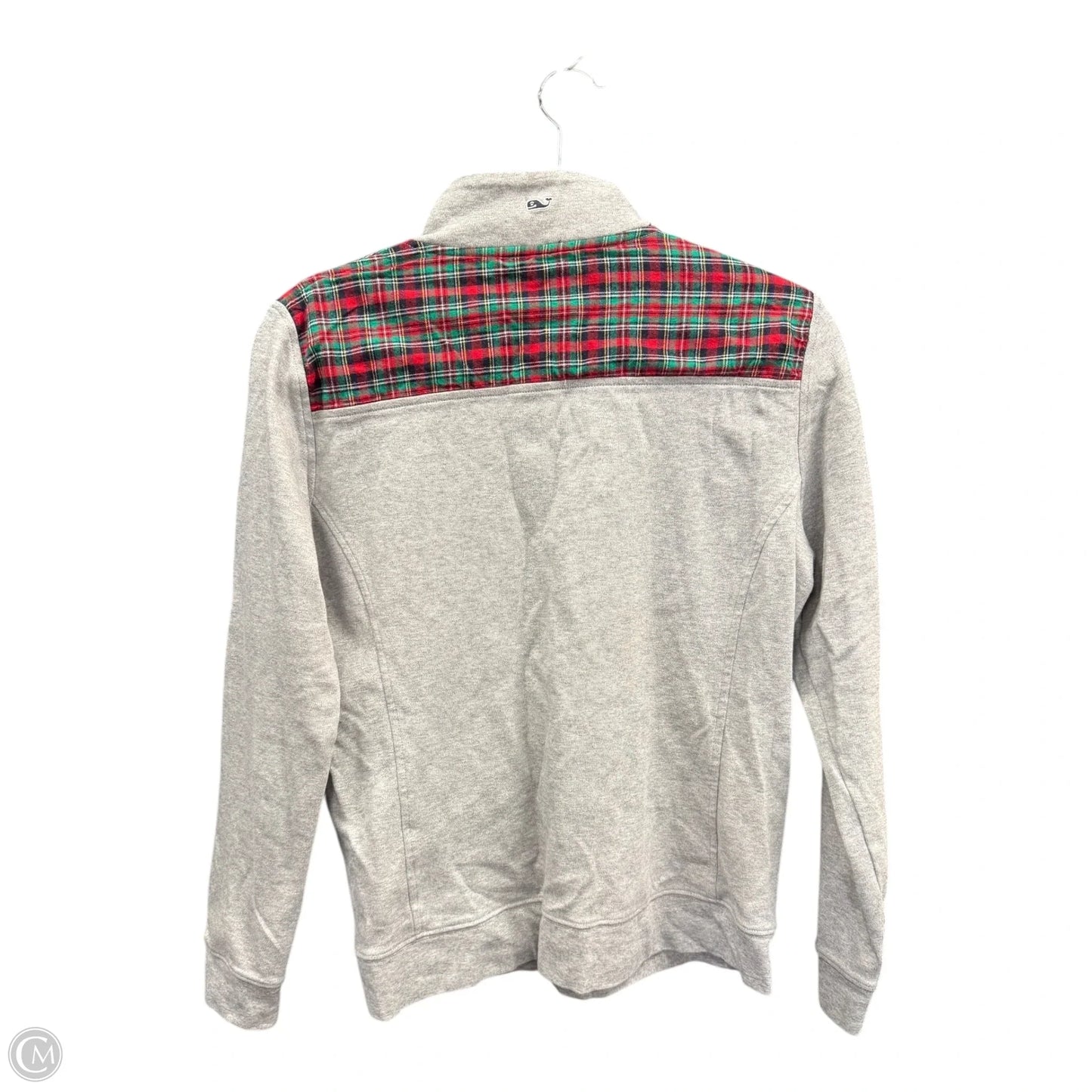 Sweatshirt Collar By Vineyard Vines In Grey, Size: M