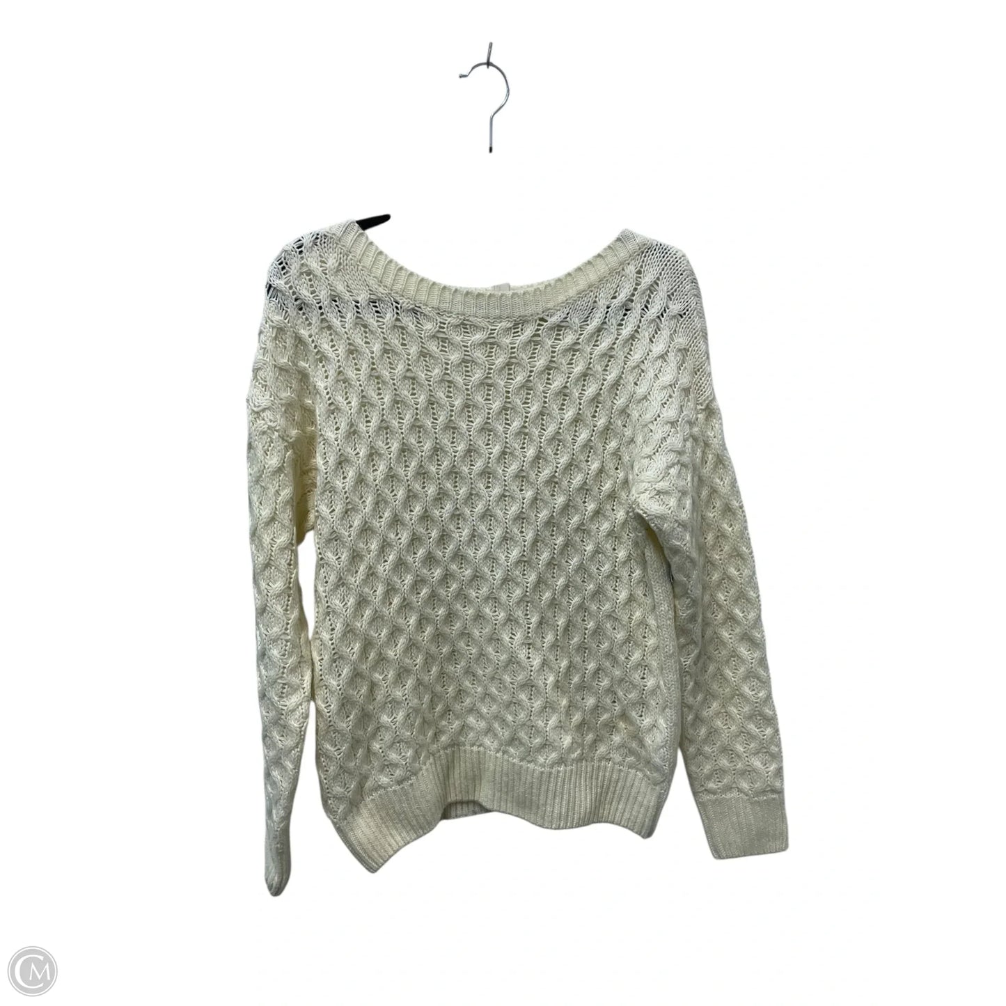 Sweater By Forever 21 In Cream, Size: L