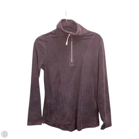 Athletic Jacket By Calvin Klein In Black, Size: L