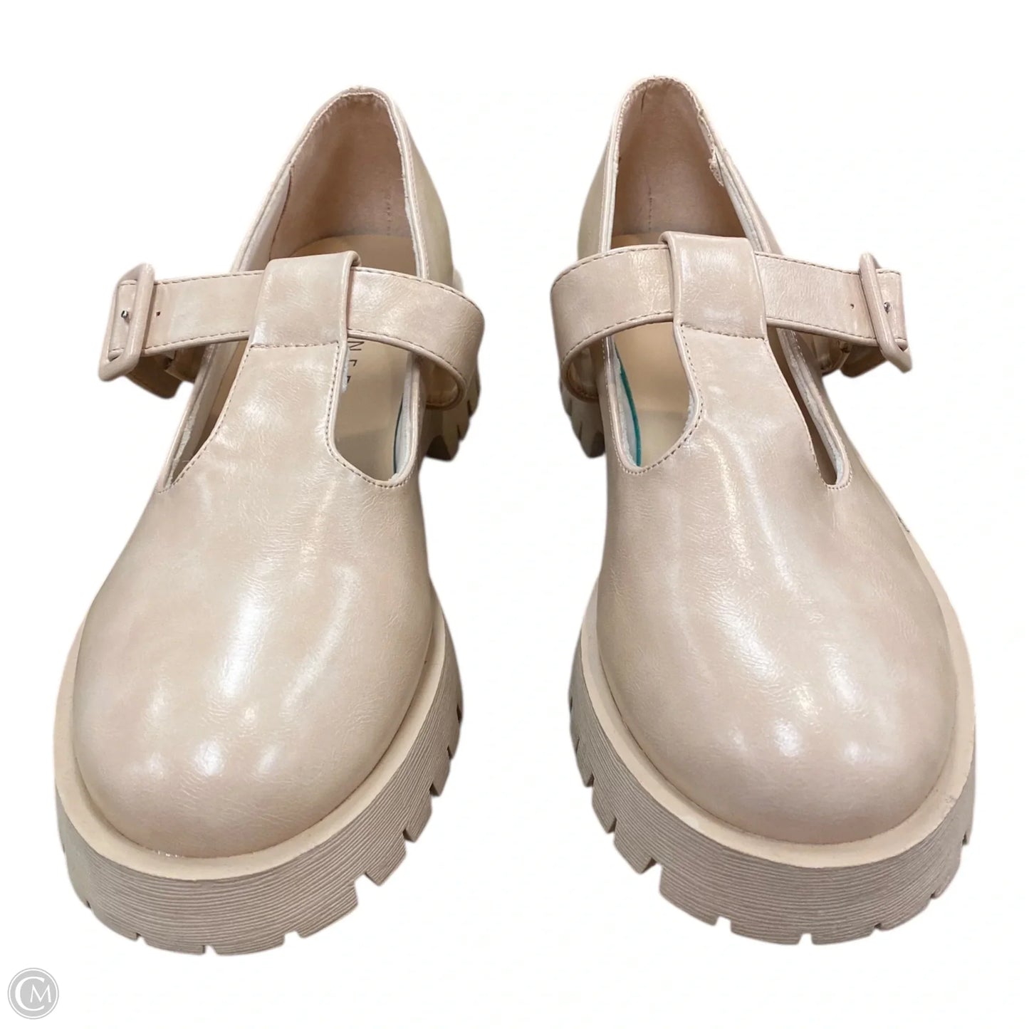 Shoes Heels Platform By Journee In Peach, Size: 11