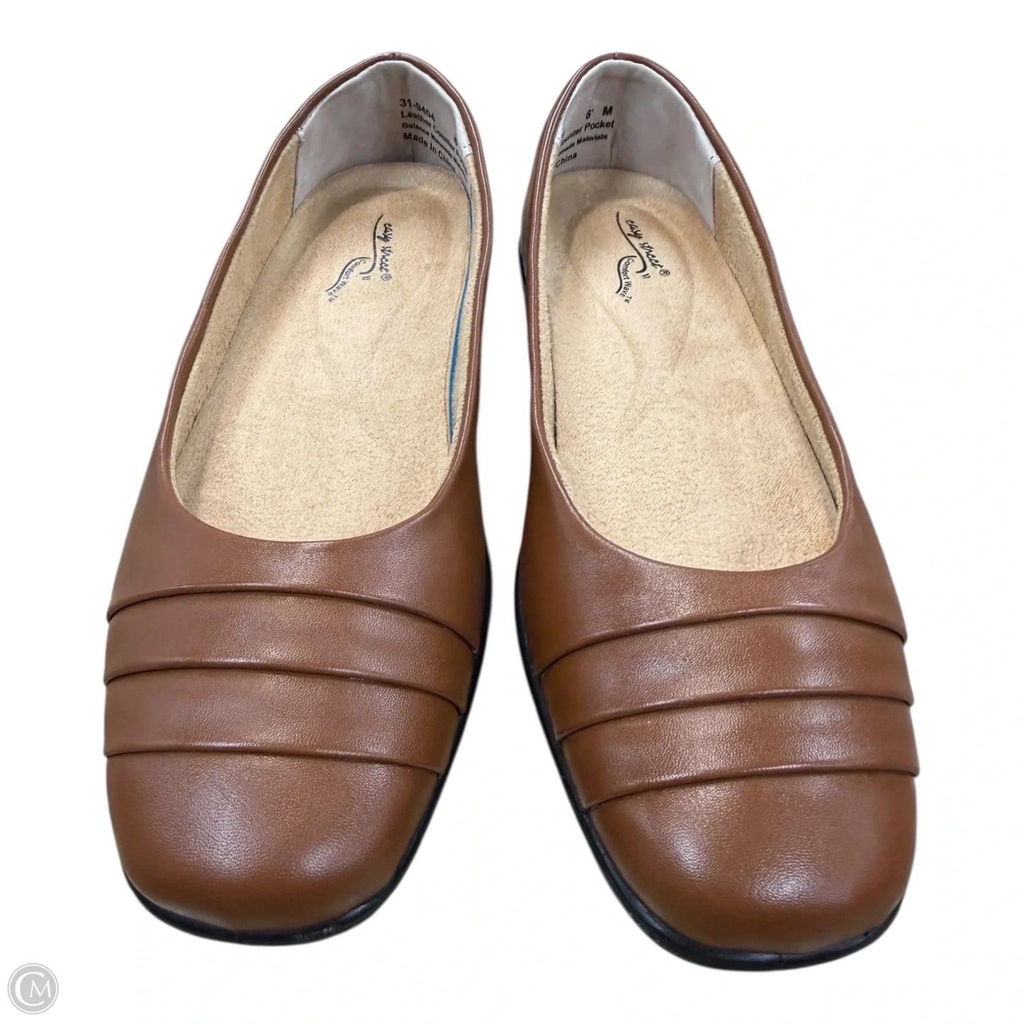 Shoes Flats By Easy Street In Brown, Size: 6