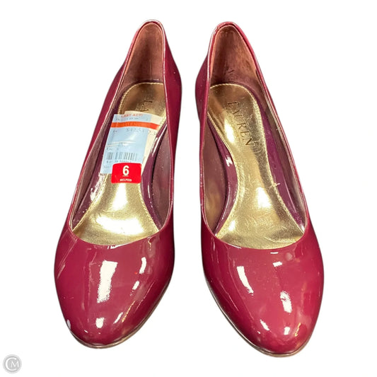 Shoes Heels Block By Lauren By Ralph Lauren In Maroon, Size: 6