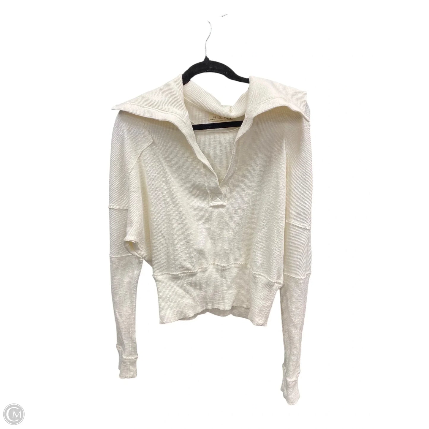 Top Long Sleeve By We The Free In Cream, Size: Xs