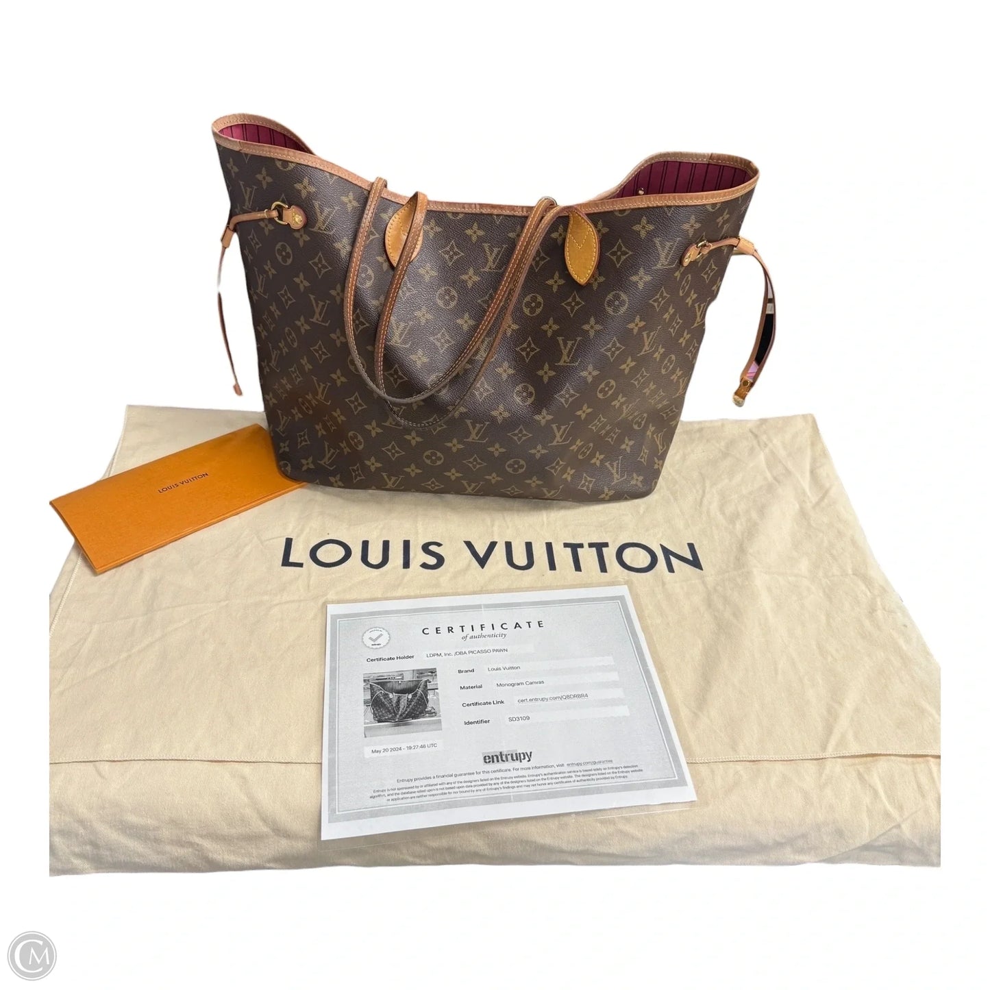 Tote Luxury Designer By Louis Vuitton, Size: Large