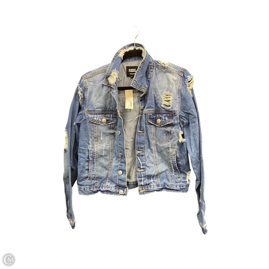 Jacket Denim By Almost Famous In Blue, Size: L