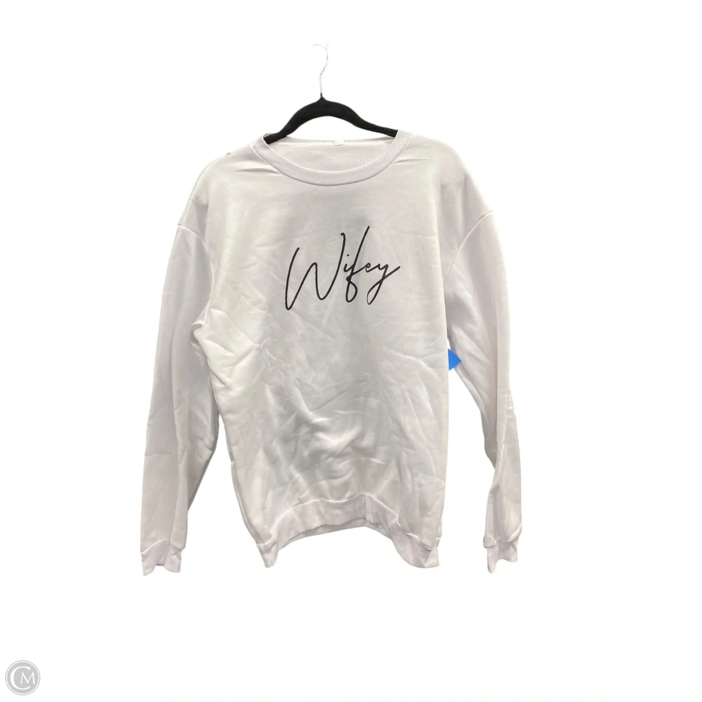 Sweatshirt Crewneck By Clothes Mentor In White, Size: Xl