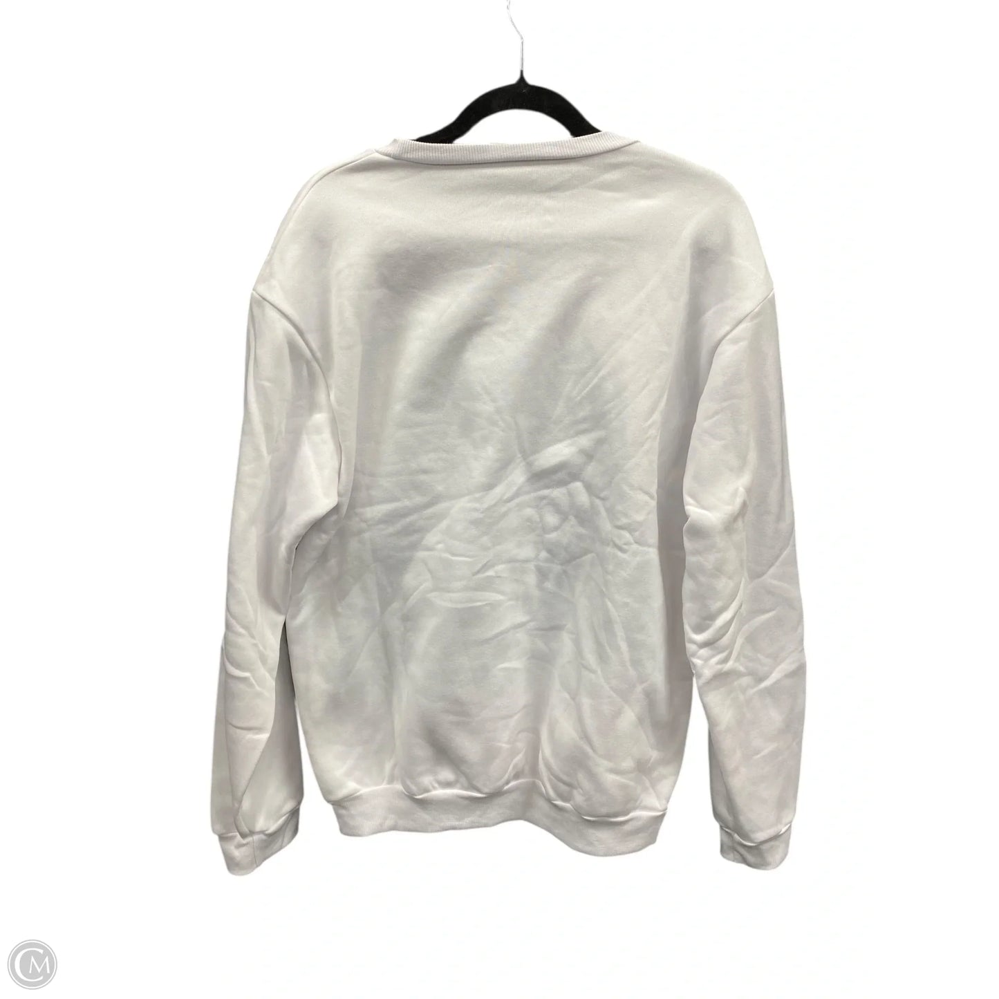 Sweatshirt Crewneck By Clothes Mentor In White, Size: Xl