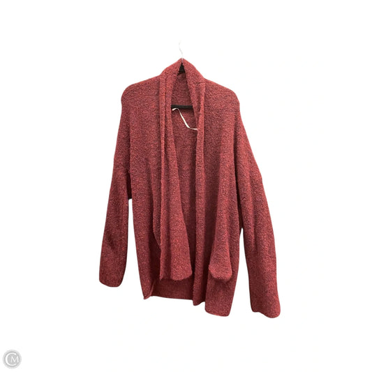 Cardigan By Ava & Viv In Maroon, Size: 1x
