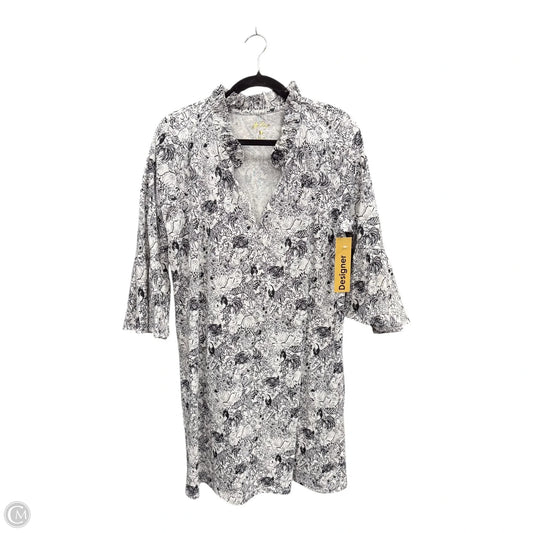 Dress Designer By Lilly Pulitzer In Black & White, Size: L