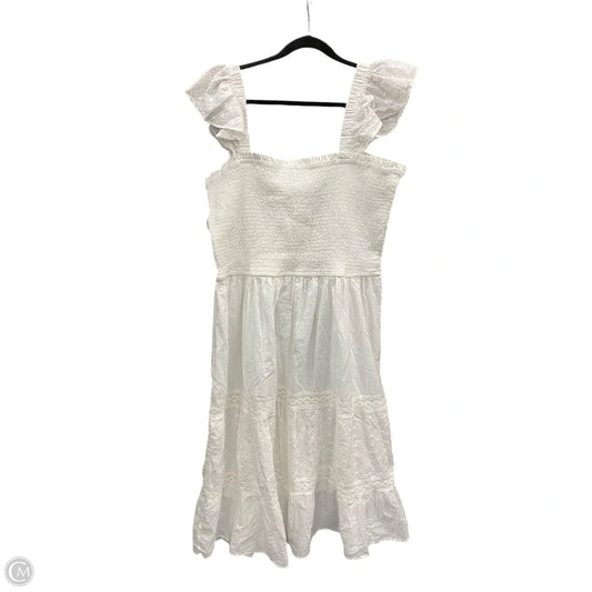 Dress Casual Midi By Clothes Mentor In Cream, Size: 3x