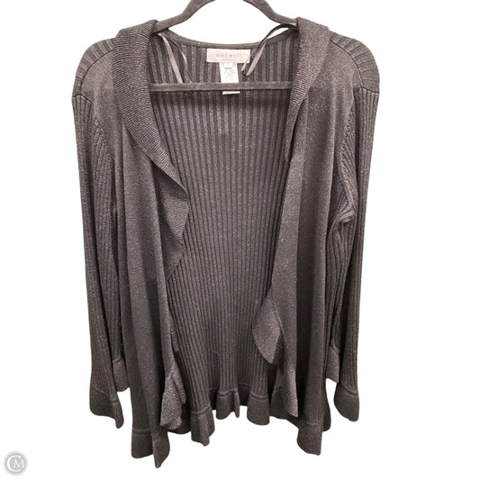 Cardigan By Nine West In Black & Silver, Size: Xl