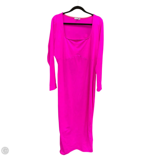 Dress Casual Maxi By Fashion Nova In Pink, Size: 2x