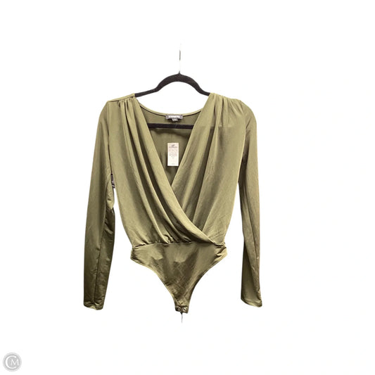 Bodysuit By Express In Green, Size: Xs
