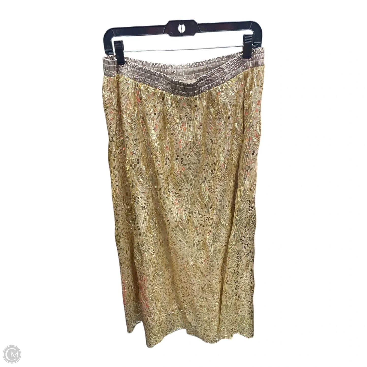 Skirt Maxi By Bohme In Gold, Size: Xl