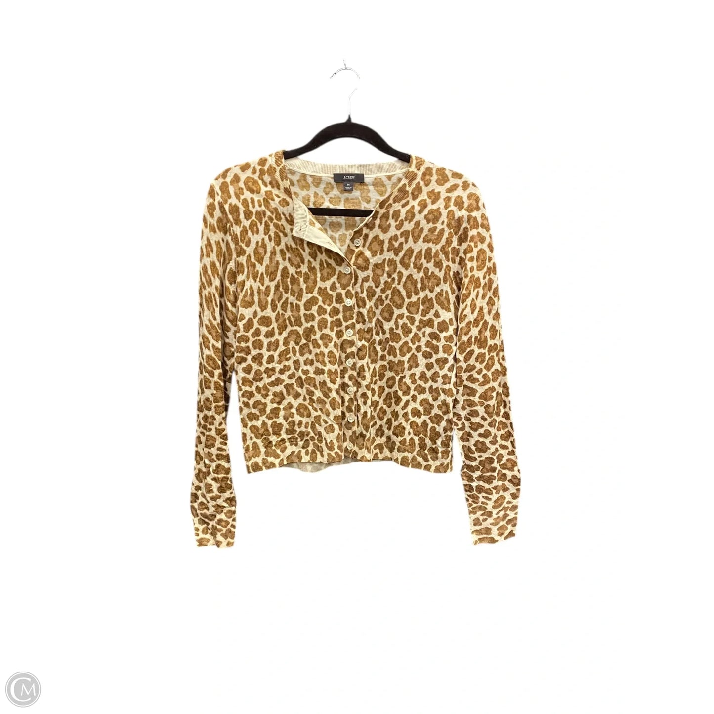Cardigan By J. Crew In Animal Print, Size: M