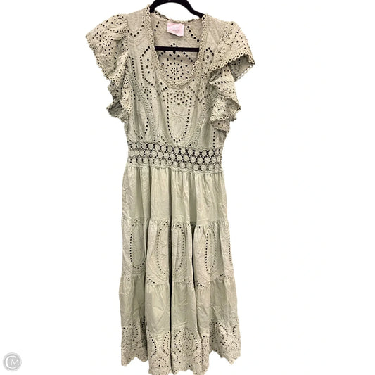 Dress Casual Midi By Clothes Mentor In Green, Size: S