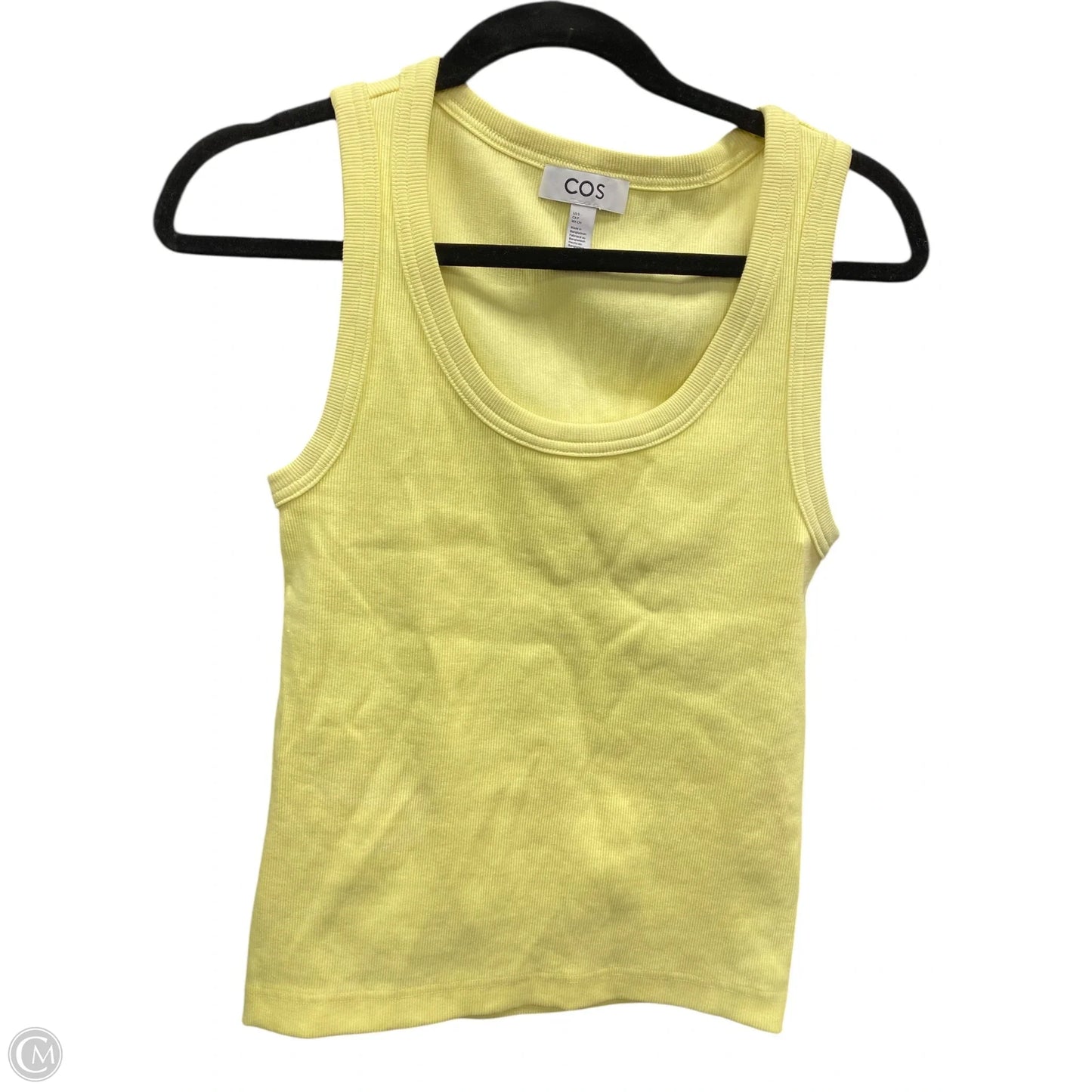Tank Top By Cos In Yellow, Size: S